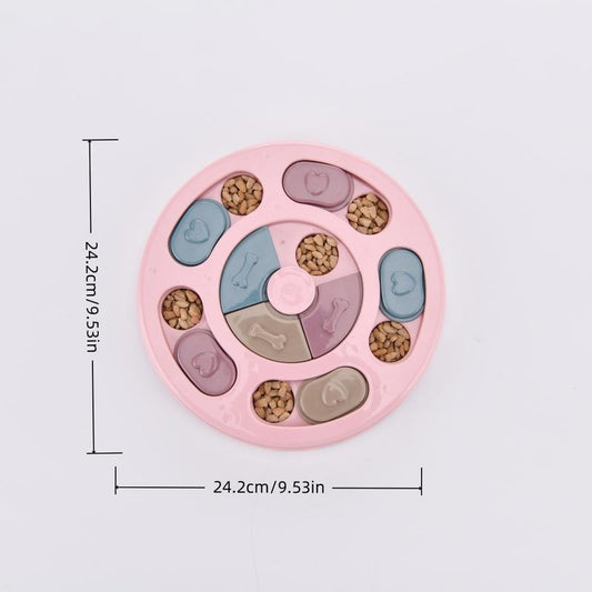Dog Slow Feeder Puzzle Bowl, 1pc Food Hiding Dish, Pet Intelligence Development Toy, Engaging Toys for Mental Stimulation and Energy Release