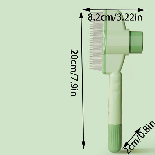 Automatic Cleaning Pet Flea Comb, 1 Count Pet Grooming Brush, Pet Hair Removal Comb, Dog & Cat Grooming Supplies, Dog & Cat Accessories