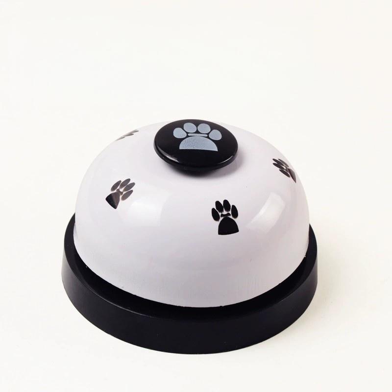 Interactive Pet Training Bell for Cats & Dogs, Metal Call Button Toy, Random Color, Ideal for Feeding Time, Claw Print Design
