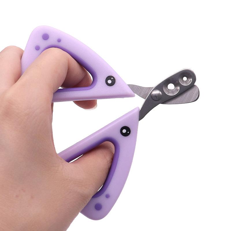Mini Metal Pet Nail Clippers for Cats & Dogs, Devil Fish Style Pet Grooming Trimmer, Durable Dog Cat Nail Clipper Tool