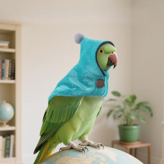 Parrot Poncho Cloak Winter Warm Bird Clothes, Thickened Warmth Outdoor Wear for Phoenix Parrots, Cozy Pet Clothing for Cold Weather