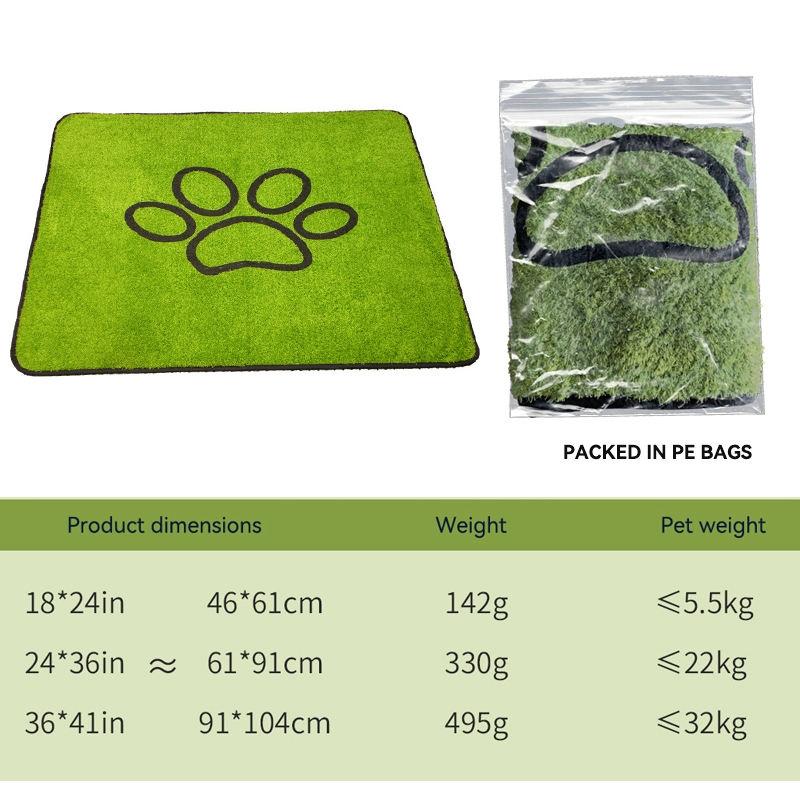 Waterproof Pet Mat, Quick-Dry Non-Slip Pad, Durable Cat Dog Bedding, Indoor Outdoor Use, Easy Clean, Suitable for Cats & Dogs