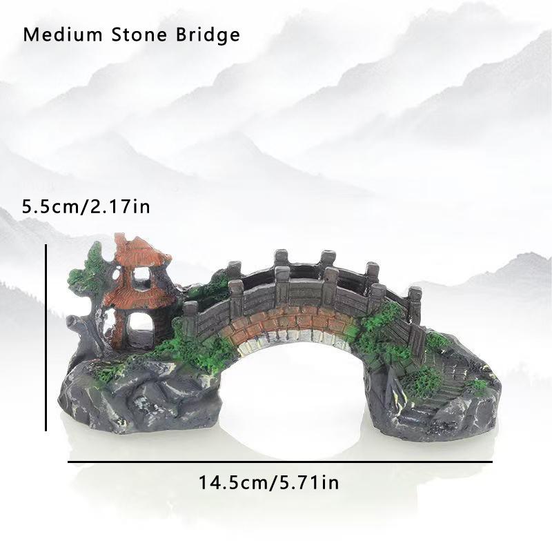 Resin Bridge Decoration, 1 Count Turtle Climbing Platform, Fish Tank Decoration, Aquarium Decoration, Pet Supplies, Fish & Aquatic Supplies