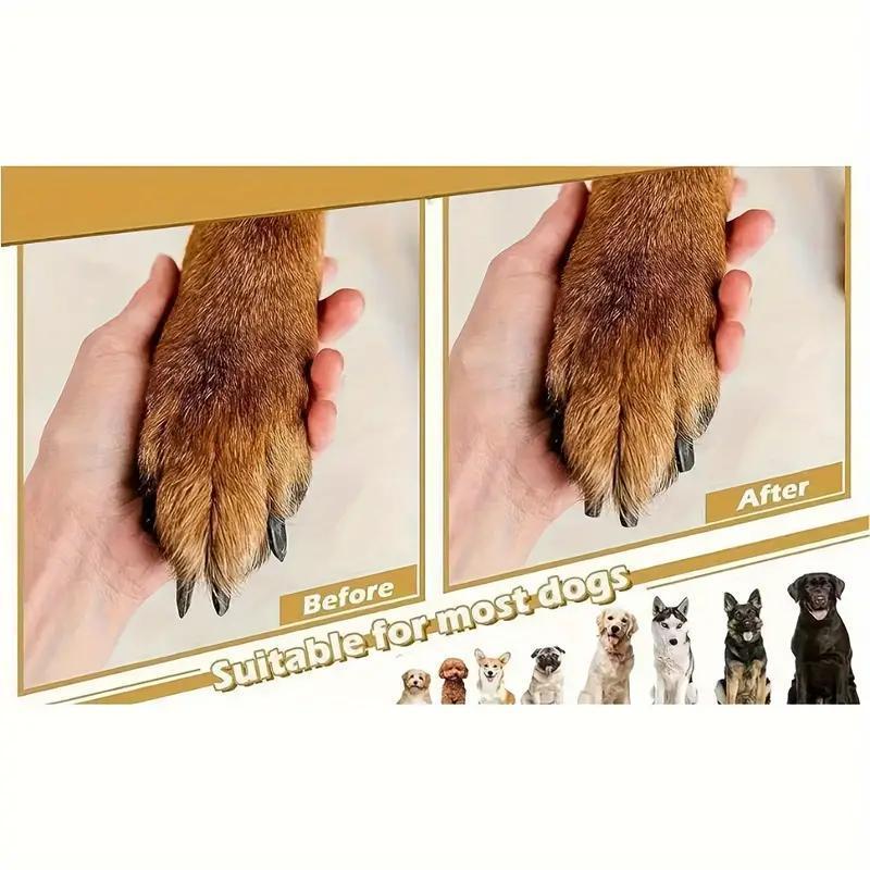 Pet Nail Grinder Set, 1 Piece Main + 2 Replacement Pieces, Round Detachable Dog Paw Trimmer, Pet Claw Grinding Tool for Cats & Dogs