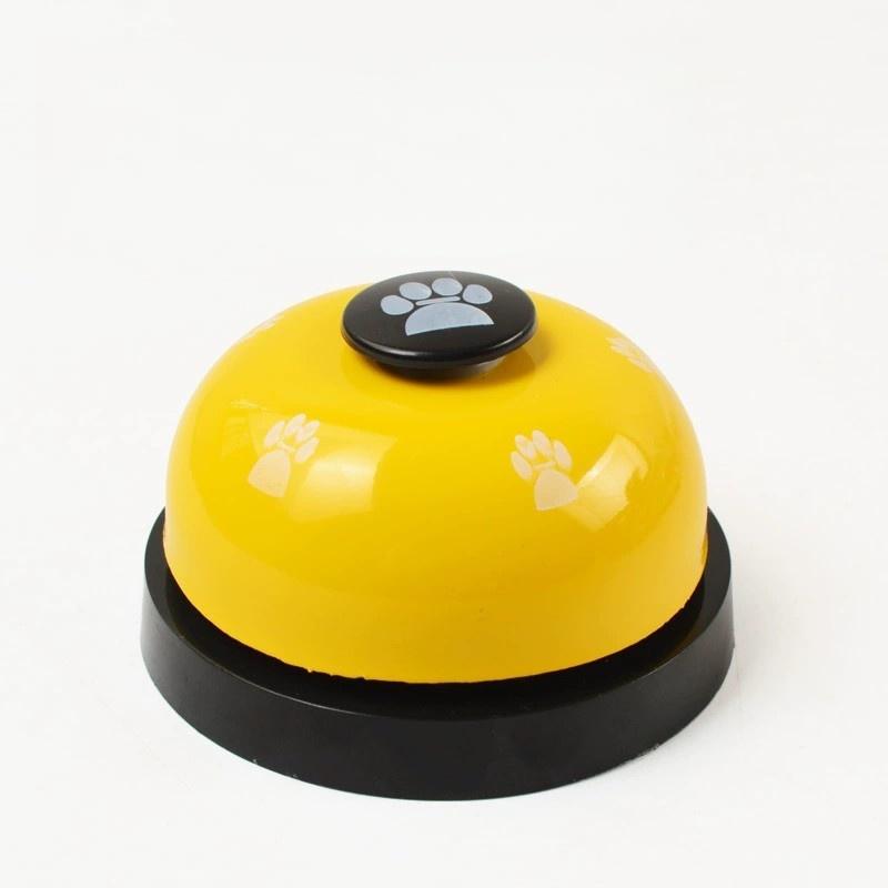 Interactive Pet Training Bell for Cats & Dogs, Metal Call Button Toy, Random Color, Ideal for Feeding Time, Claw Print Design