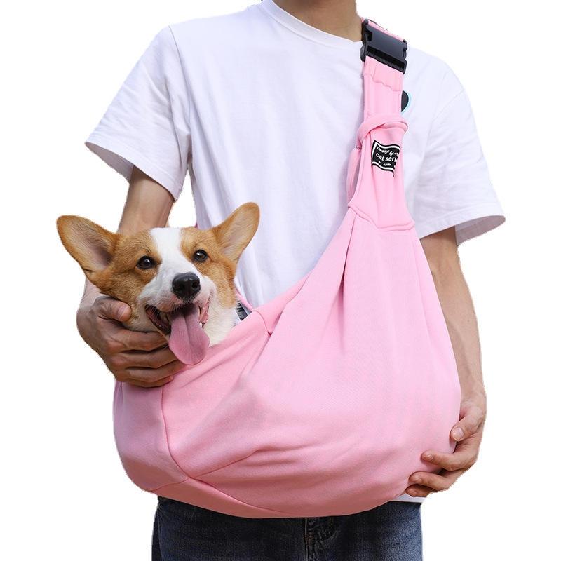 Pocket Storage Design Pet Carrier Bag, Hands Free Pet Carrier Sling, Pet Travel Bag, Pet Outdoor Supplies for Dog & Cat