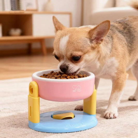 Adjustable Height Cat Bowl, High-End Pet Feeding Bowls, Protects Cervical Spine, Suitable for Cats & Dogs, Stylish Food Containers