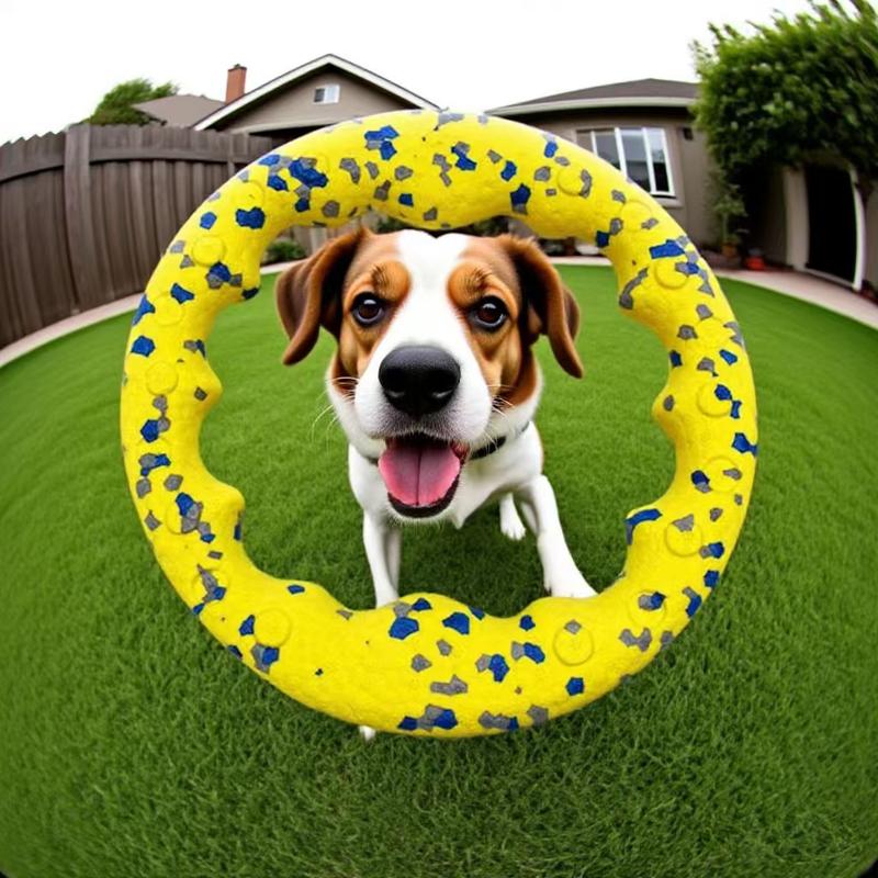 Pet Interactive Toy Set, Durable Chew Toys for Dogs, Elastic Ring & Suction Cup Rope, Fun Outdoor Activity Accessories