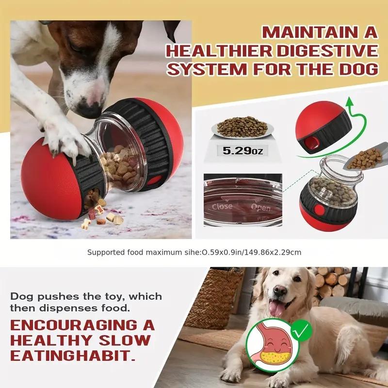 Interactive Dog Snack Dispenser, Durable Plastic Pet Play Accessories, Travel Rolling Ball Toy, Slow Feeder, Pet Snack Dispenser, Dog & Cat Accessories
