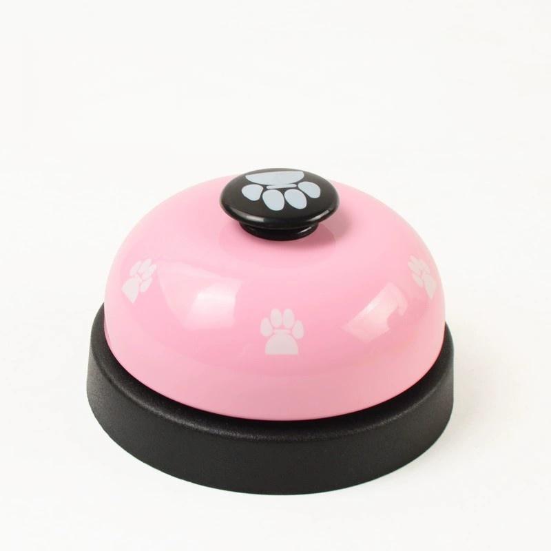 Interactive Pet Training Bell for Cats & Dogs, Metal Call Button Toy, Random Color, Ideal for Feeding Time, Claw Print Design