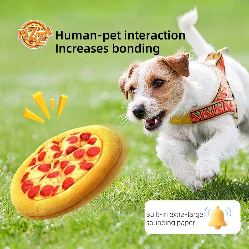 Pizza Design Pet Interactive Toy, Bite Resistant Chew Toys for Dogs, Dog Toys, Pet Indoor & Outdoor Playing Supplies