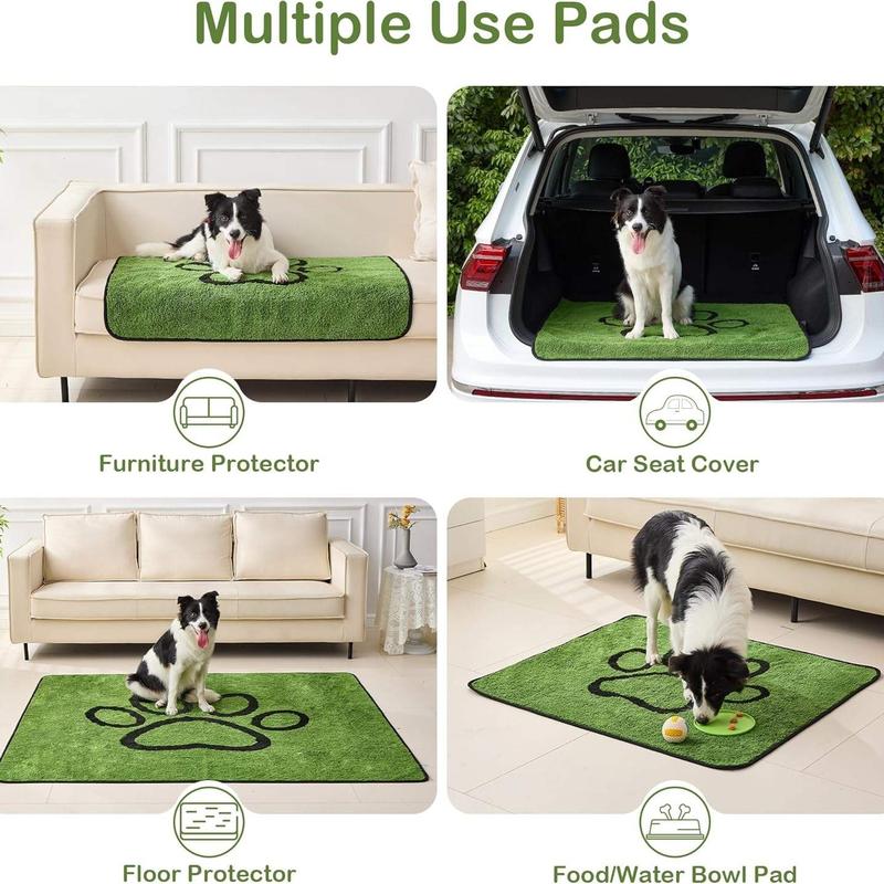 Waterproof Pet Mat, Quick-Dry Non-Slip Pad, Durable Cat Dog Bedding, Indoor Outdoor Use, Easy Clean, Suitable for Cats & Dogs