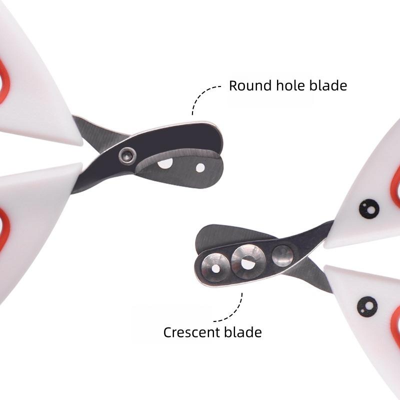 Mini Metal Pet Nail Clippers for Cats & Dogs, Devil Fish Style Pet Grooming Trimmer, Durable Dog Cat Nail Clipper Tool