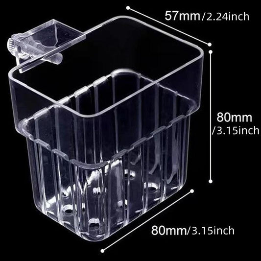 Fish Tank Wall-Mounted Planting Basket, Transparent Hydroponic Cup, Plant Propagation Box, Eco-Friendly Aquarium Decoration Hanging Baskets